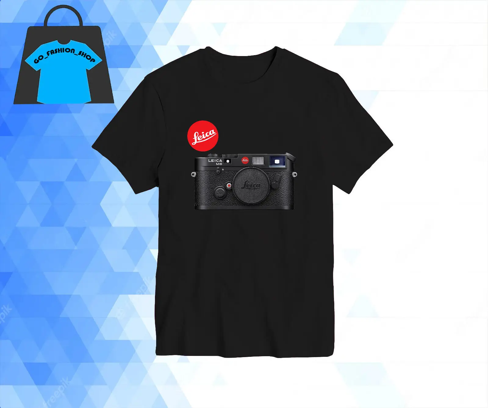Nuova Vendita Leica Classic Camera Logo T-Shirt 100% Cutton