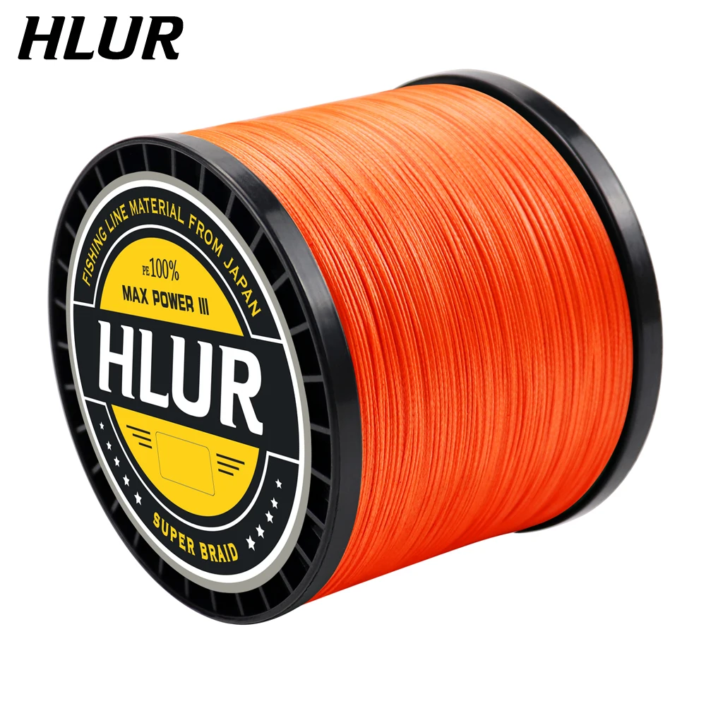Hlur Pe Line 4 Fili 8 Strands1000M Super Strong Japan Multifilamento 100% Pe Intrecciato Lenza 12-88Lb
