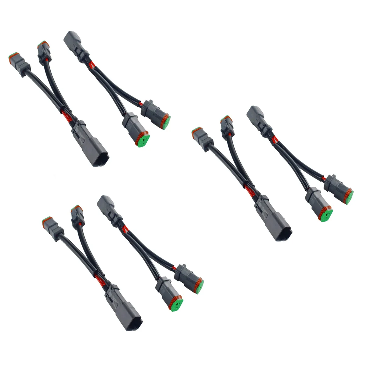 6X Y Tipo Cavi Deutsch Dt Dtp Adattatore Presa A 2 Pin Per Cablaggio Connettori Retrofit Luce Lavoro Pod Led