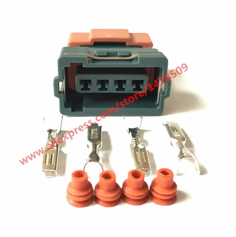 10 Set 4 Spille Femminile Mafs S13 Sr20 Mass Air Flow Sensor Connettore Amp Tyco Spina Elettrica Sealed Connettore Auto