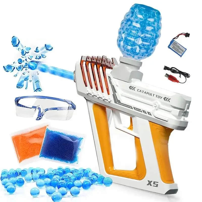 X5 666 Water Ball Automatic Splat Gun Gel Bead Blaster Refill Ammo Glock Pistol Gift 40,000 Pc Shooter Toy For Kid Boy Age 10-14