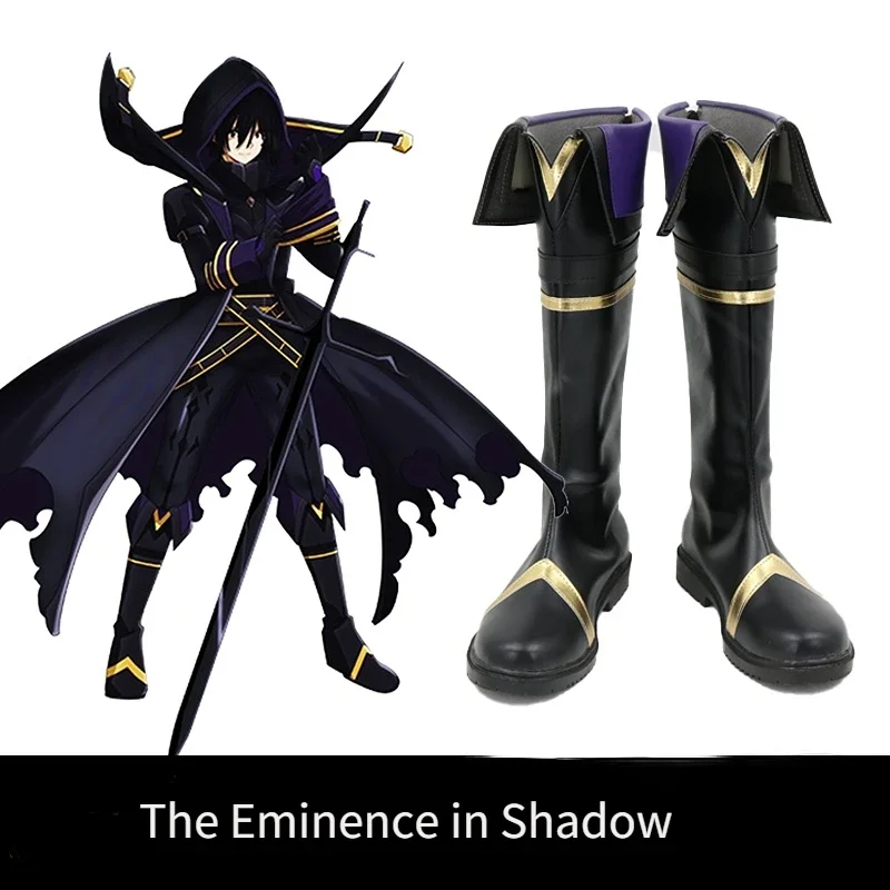 Anime The Eminence In Shadow Cosplay Cid Kagenou Costume Stivali Leader Of Shadow Garden Halloween Fancy Shoes For Men Woman