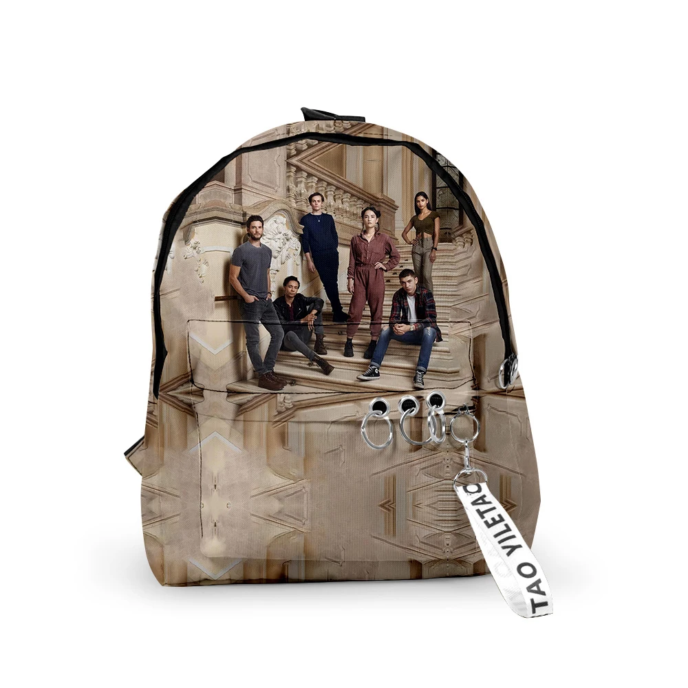 Harajuku Popolare Shadow And Bone Zaini Ragazzi/Ragazze Borse Da Scuola Portachiavi Con Stampa 3D Oxford Zaini Carini Impermeabili