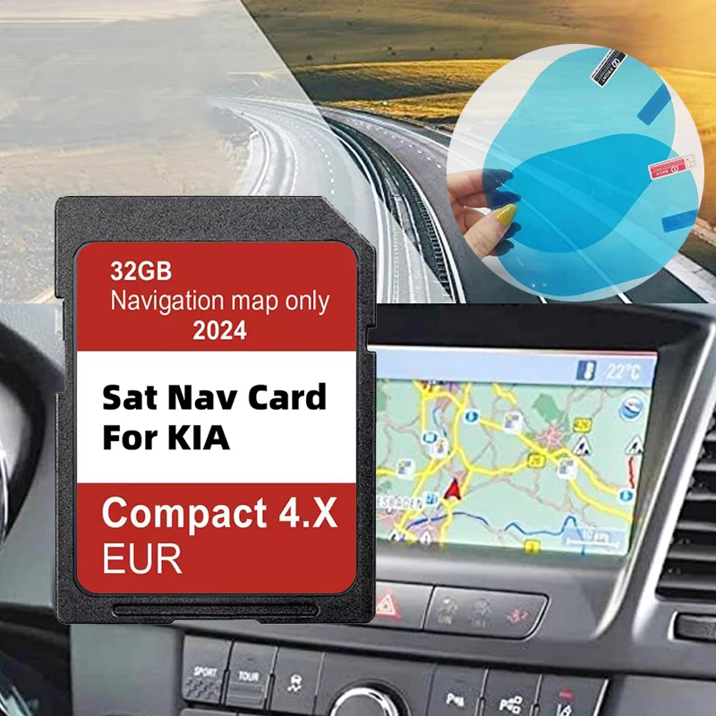 Per Kia Soul/Sorento/Optima Navigazione Scheda Sd Per Veicoli Gen4 Europa Russia Mappe Compact 4.X Eur System Update 2024 Software