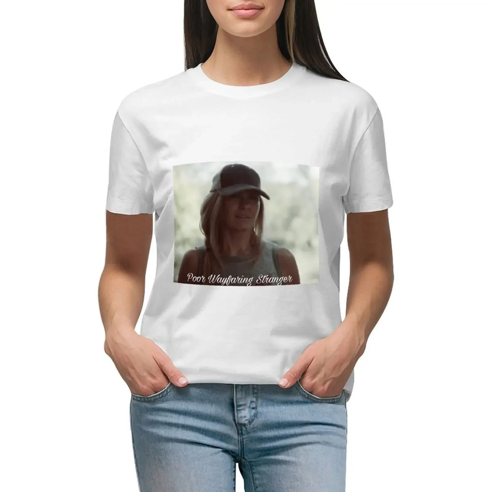 Poor Wayfaring Stranger T-Shirt Summer Tops Kawaii Clothes Cute Top Designer Clothes Women Luxury