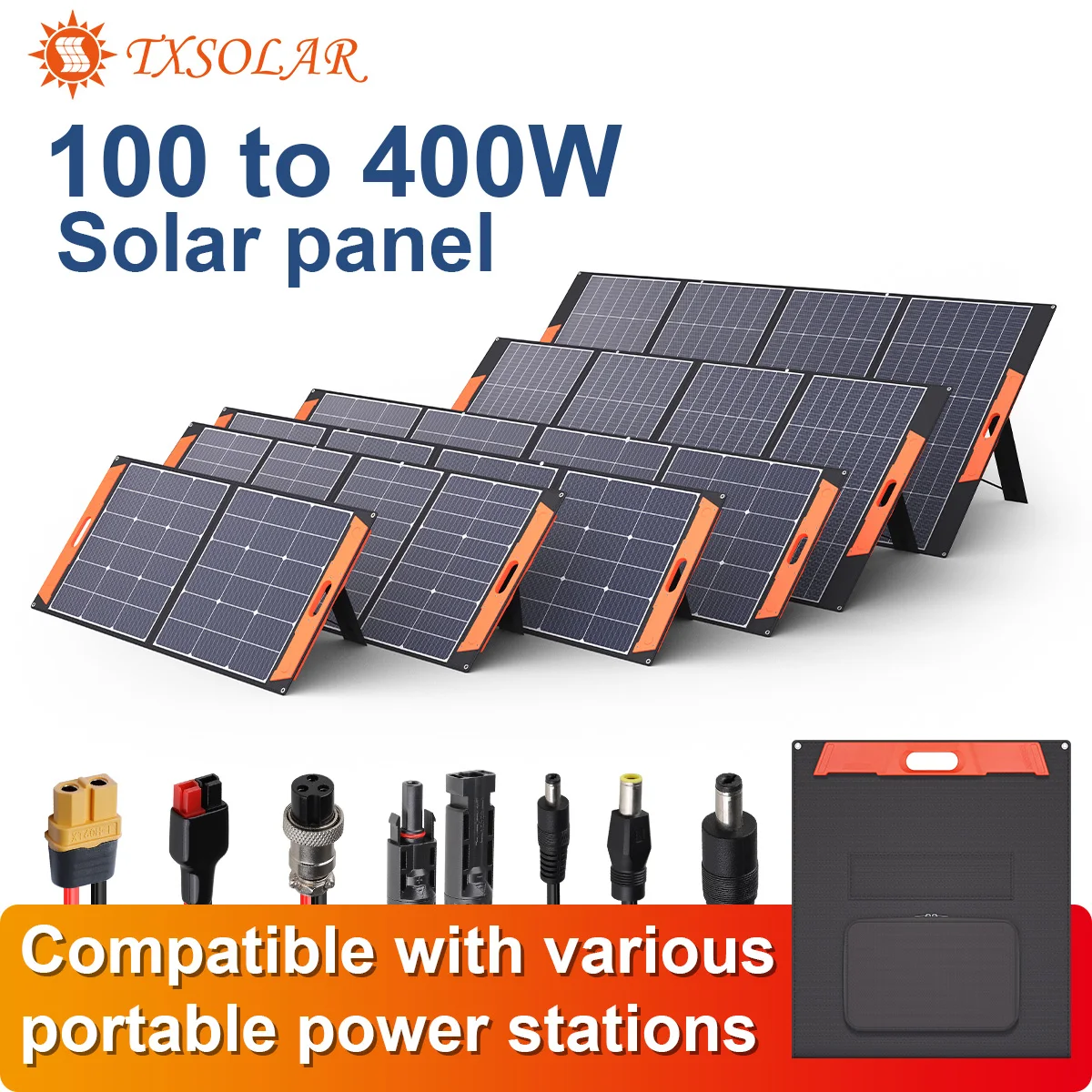 Kit Pannello Solare Pieghevole Portatile Da Esterno Leggero 100W-400W 12 V24V Rv Power Power Kit Pannello Solare Pieghevole Flessibile