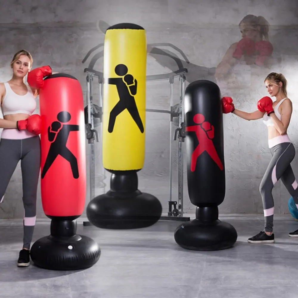 Wobble Man Durable Sandbag Home Gym Challenging 1.6M Boxing Boxing Top Trending Workout Sacco Da Boxe Gonfiabile
