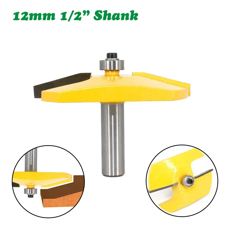 1 Pz 1/2 "12.7Mm 12Mm Gambo Fresa Intaglio Del Legno Pannello Raiser Router Bit Line Coltello Lavorazione Del Legno Cutter Tenon Cutter Legno