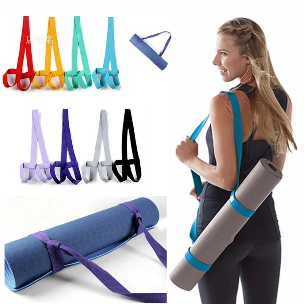 Yoga Mat Sling Carrier Regolabile Yoga Mat Cinghie Cintura Tracolla Yoga Cinghie Esercizio Stretch Yoga Belt Fitness Equiment