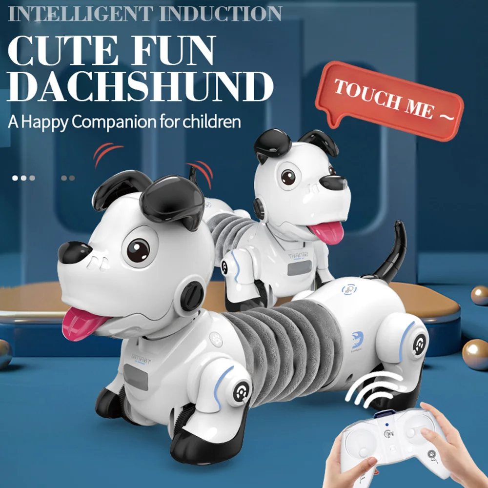 Rc Bassotto Robot Interattivo Estensibile Cane Robot Elettrico Intelligente A Infrarossi Intelligente Che Segue I Giocattoli Per Cani Per Il Regalo Di