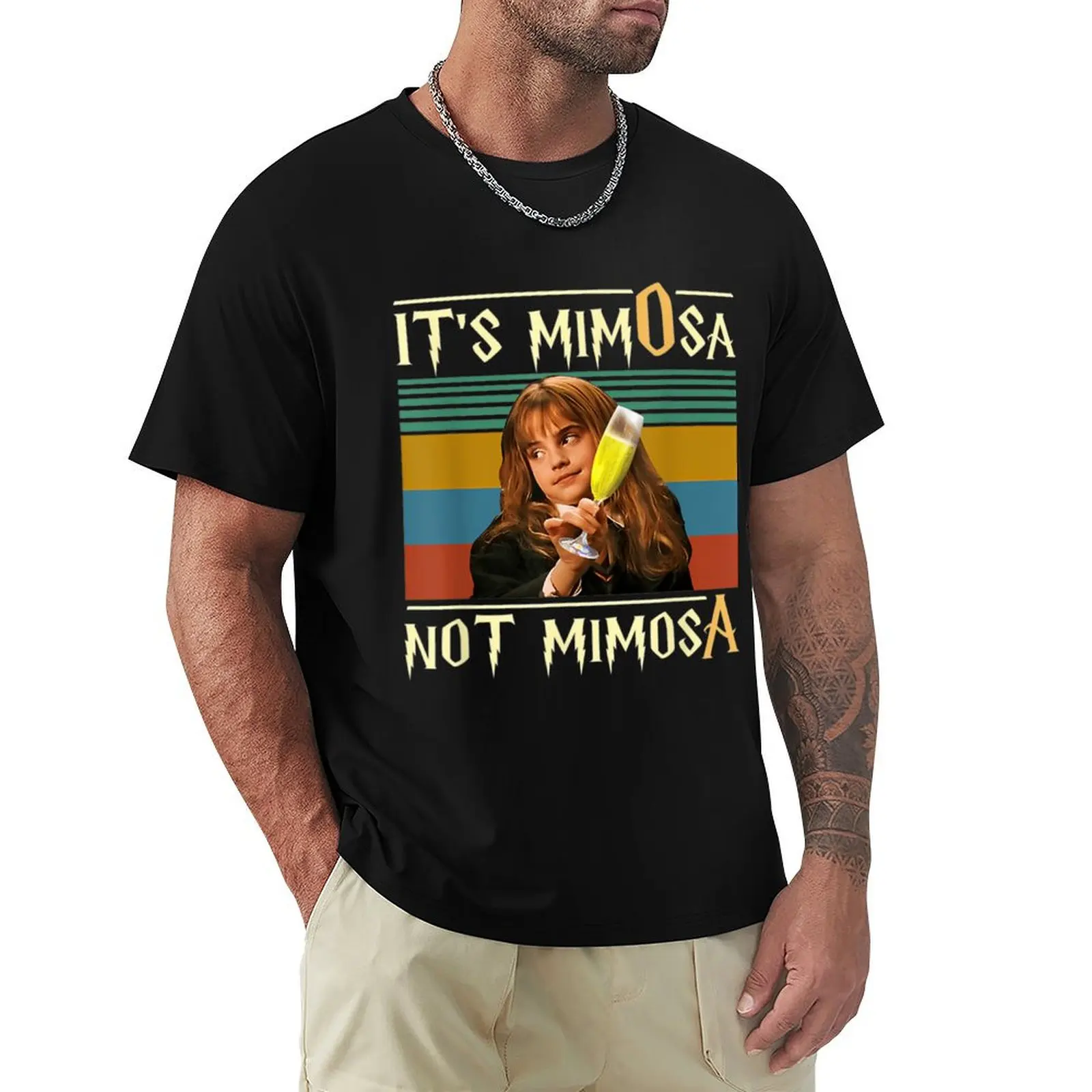 Divertente È Mimosa Non Mimosa Halloween Vintage T-Shirt Per Un Ragazzo Summer Top T Shirt Per Uomo