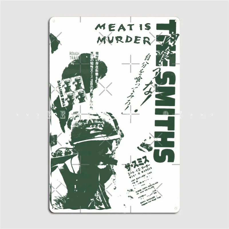 The Smiths Meat Is Kill Japanese Green Variant Poster Targa In Metallo Pub Cinema Retro Plates Tin Sign Poster