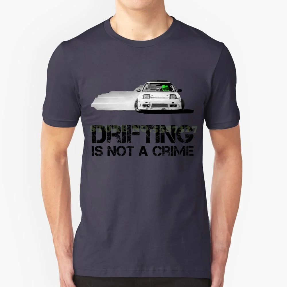 Drifting Not A Crime Black White Tshirt Per Uomo Donna Drift Cars Wrc Transport Japanese Import Rice Fast Rally Jump Helmet