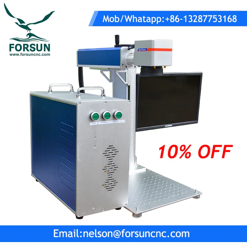 2024 Nuovo 45% Di Sconto 20W 30W Macchina Portatile Per Marcatura Laser Desktop Per Metallo Maquina Laser Fibra Impresora Grabadora Fiber