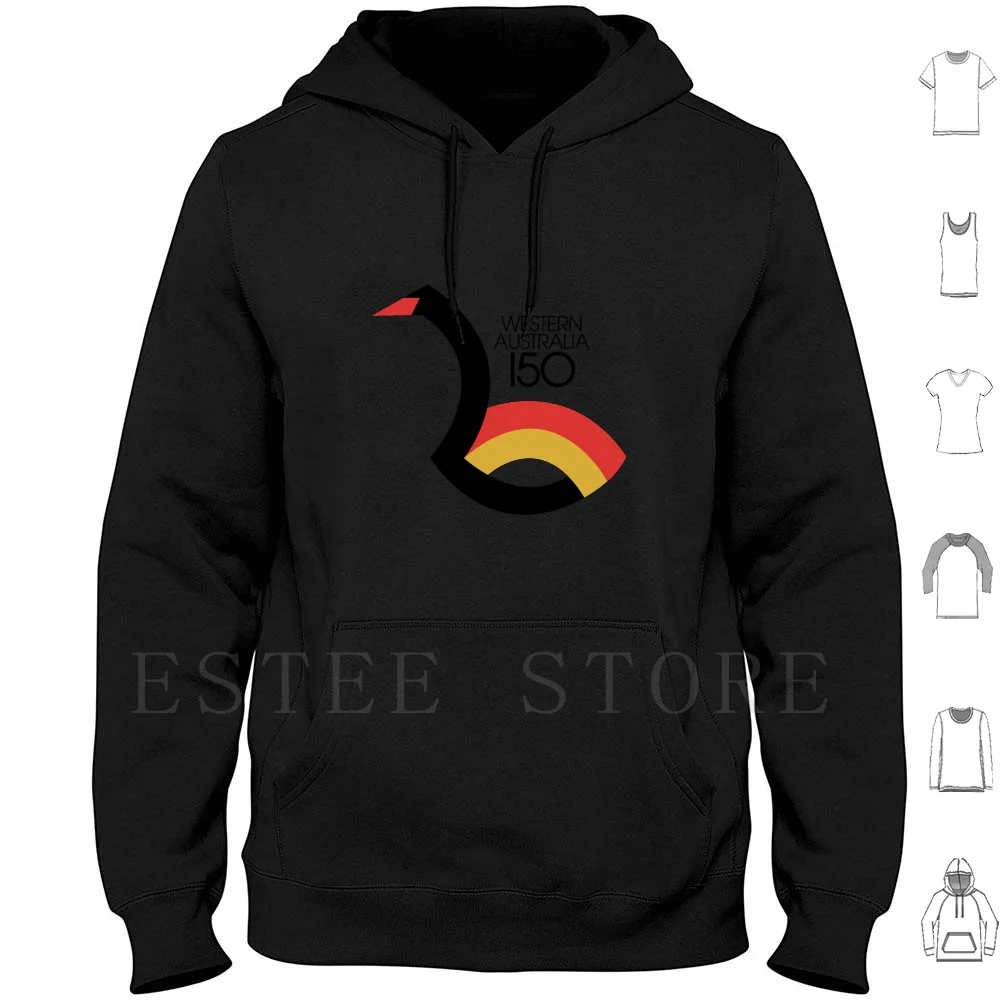 Western Australia 150 Felpe Con Cappuccio Manica Lunga Australia Retro Perth Wa Vintage Swan Western Australia