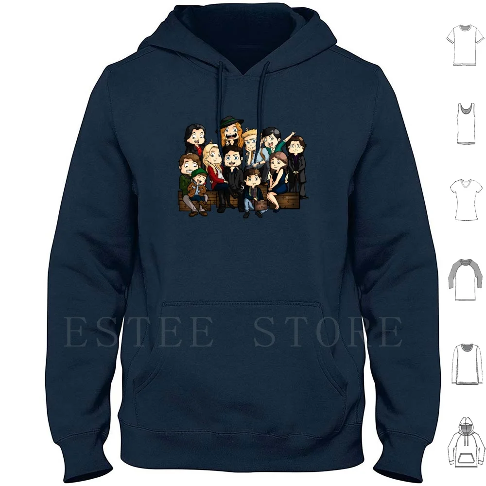 Felpe Con Cappuccio Per La Famiglia Manica Lunga Captain Swan C'Era Una Volta Ouat Once Cs Art Killian Jones Swan Captain Hook The