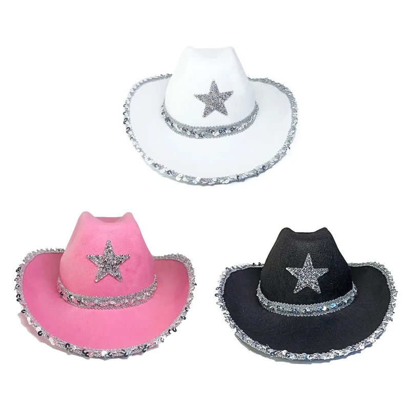 Cappelli Da Cowgirl Star Women Addio Al Nubilato Cappelli Per Feste Di Compleanno Cowgirl Cosplay 449B