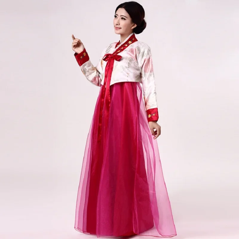 Baldauren Stile Etnico Ricamo Coreano Tradizionale Hanbok Vestito Da Donna Dae Jang Geum Dance Performance Costume