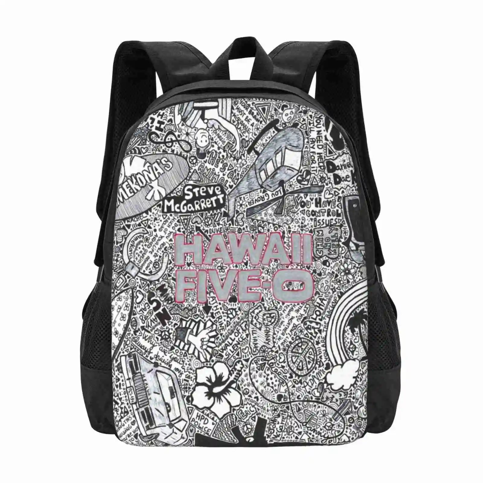 Hawaii Five - 0 Zaini Per La Scuola Adolescenti Borse Da Viaggio Per Ragazze Hawaii Five O Steve Mcgarrett Alex Olowlin Caan Daniel Dae Ki