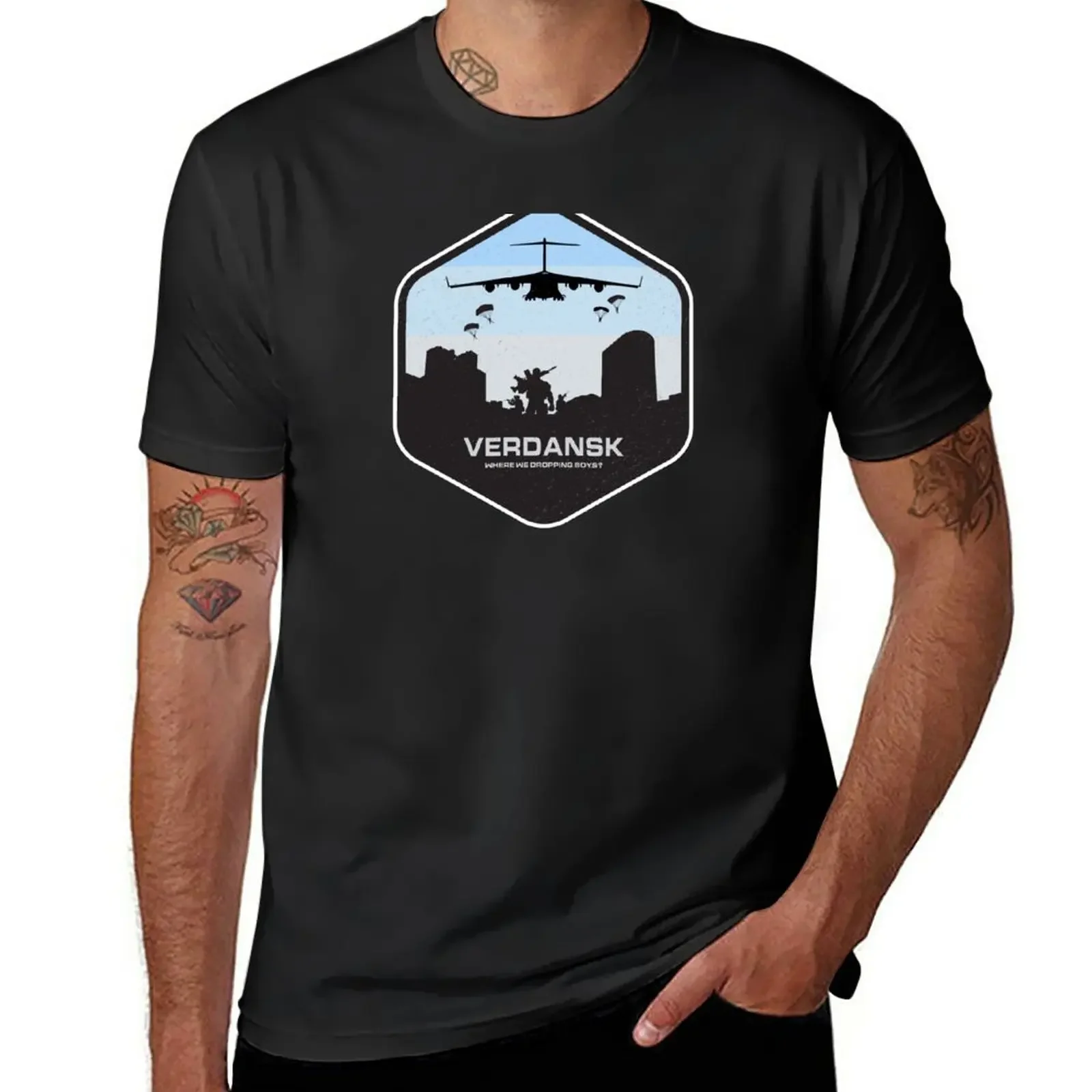 Verdansk Warzone Battle Royale T-Shirt Summer Top Customs Abbigliamento Uomo