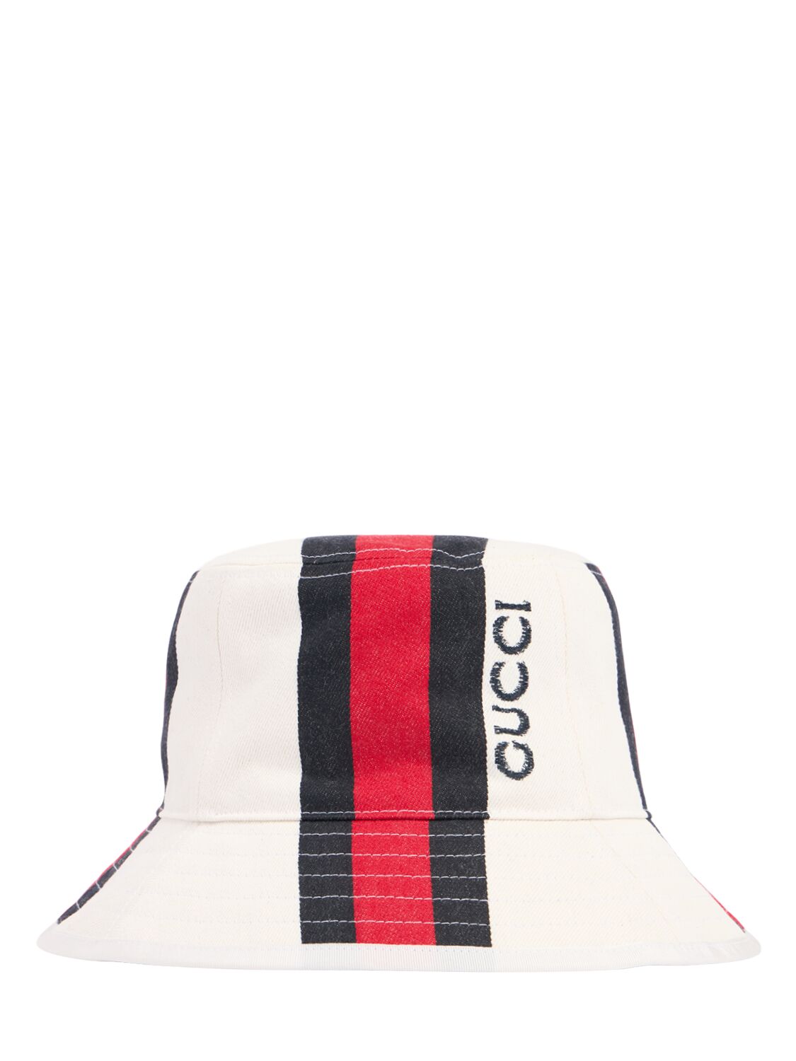 Gucci Web Detail Cotton Bucket Hat