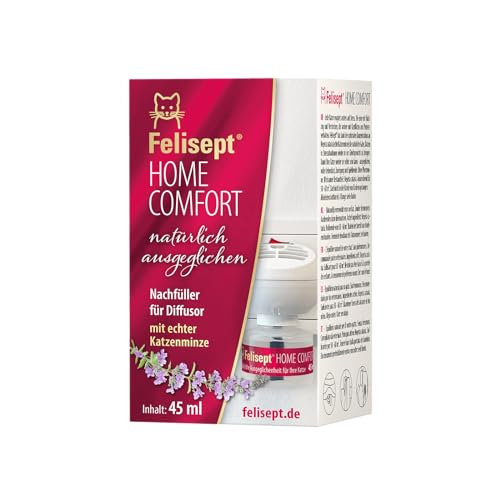 Felisept Home Comfort Nachfüllflakon 45Ml Entspannungsmittel - Beruhigungsmittel Für Katzen - Katzen Beruhigungsmittel Mit Natürlicher Katzenminze - O