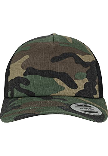 Flexfit Trucker Cap, Woodcamo/Blk, One Size