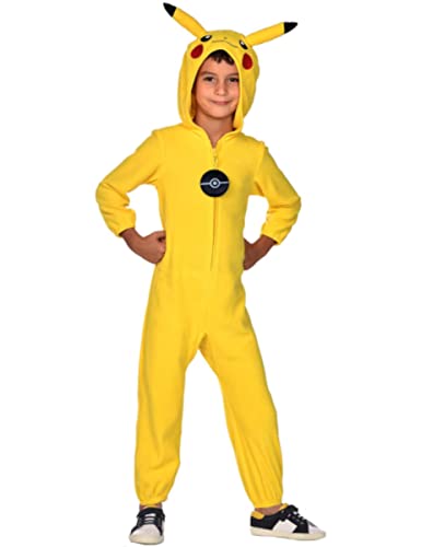Amscan Costume Da Pikachu Per Bambini, Unisex, Con Licenza Ufficiale Pokemon, Giallo, 4-6 Anni