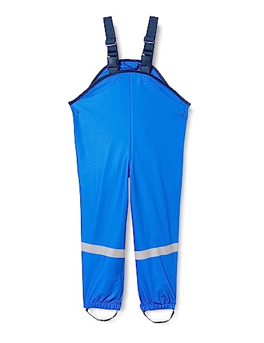 Playshoes Pantaloni Fango, Salopette Antipioggia, Sfoderati, Pantaloni Antipioggia Antivento E Impermeabili Unisex - Bambini E Ragazzi, Blu, 104