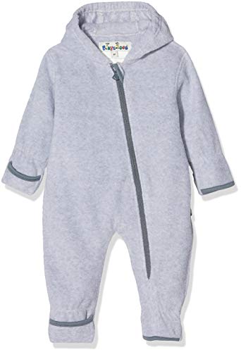 Playshoes Tuta In Pile, Tuta Unisex - Bambini E Ragazzi, Grigio/Melange, 80