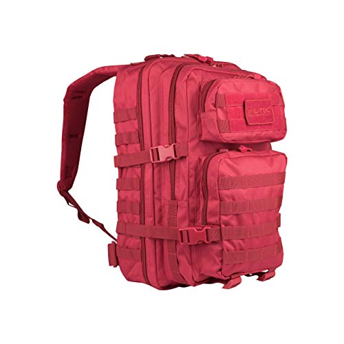 Mil-Tec Military Army Patrol Zaino Da Assalto 36L Molle, Tattico E Da Pattuglia, Rosso Segnale