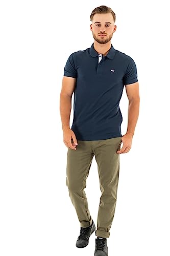 Tommy Hilfiger Tjm Slim Placket Polo, Polo P/E Uomo, Twilight Navy, M