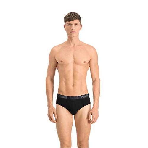 Puma Brief, Biancheria Intima Uomo, Nero, M