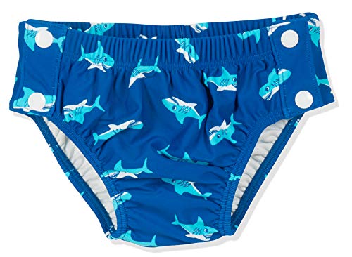 Playshoes Pantaloni Pannolini Con Protezione Uv, Costume Da Bagno Unisex - Bambini E Ragazzi, Squalo Bottone, 86/92