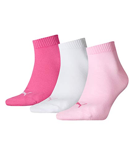Puma Quarter, Calzini Unisex - Adulto, Rosa, 35-38