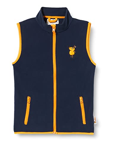 Playshoes Gilet In Pile, Piano Da Esterno Unisex - Bambini E Ragazzi, Marino Il Topo, 80