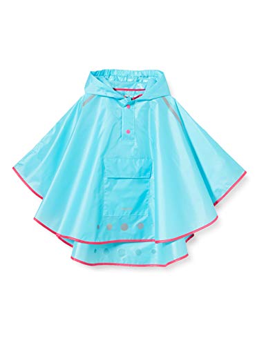 Playshoes Poncho Antipioggia Pieghevole, Giacca Antipioggia Impermeabile Unisex - Bambini E Ragazzi, Turchese, Xl