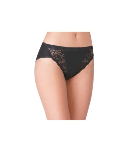 Sloggi Chic Tai 4P Slip, Nero (Black), 3 (Pacco Da 4) Donna