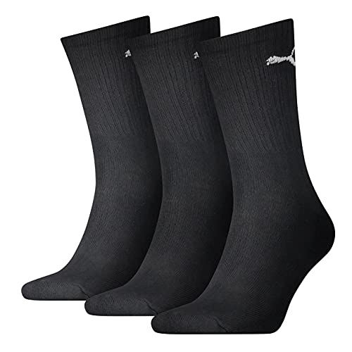 Puma Crew, Calzini Unisex - Adulto, Nero, 43-46