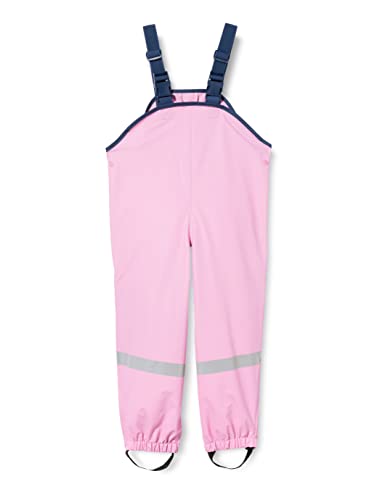 Playshoes Pantaloni Fango, Salopette Antipioggia, Sfoderati, Pantaloni Antipioggia Antivento E Impermeabili Unisex - Bambini E Ragazzi, Rosa, 104