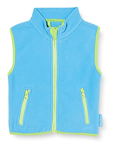 Playshoes Gilet In Pile, Piano Da Esterno Unisex - Bambini E Ragazzi, Blu Acqua, 92