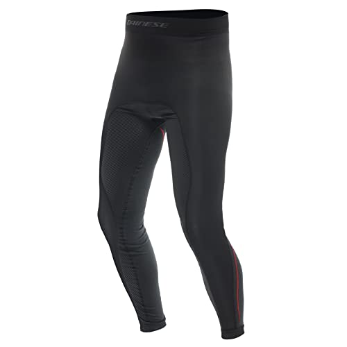 Dainese No Wind Thermo Pants Calzamaglia Termica, Nero/Rosso, Xl/X Uomo