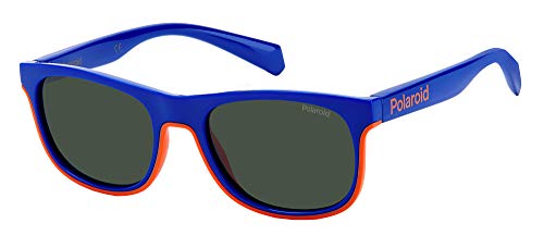 Polaroid Pld 8041/S Rtc/M9 Blue Orange 47 Occhiali, Unisex-Bambini E Ragazzi