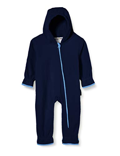 Playshoes Tuta In Pile, Tuta Unisex - Bambini E Ragazzi, Marino, 92