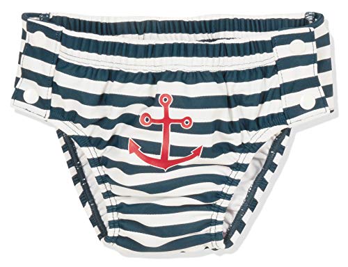Playshoes Pantaloni Pannolini Con Protezione Uv, Costume Da Bagno Unisex - Bambini E Ragazzi, Marittimo Per Bottoni, 86/92