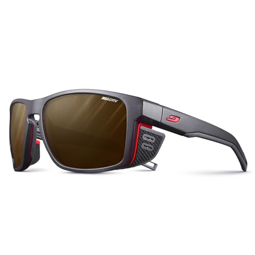 Julbo Shield Sunglasses, Nero/Arancione, Taglia Unica Uomo