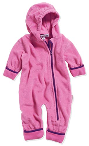 Playshoes Tuta In Pile, Tuta Unisex - Bambini E Ragazzi, Rosa, 74