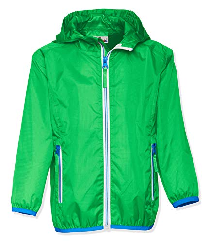 Playshoes Giacca Antipioggia Pieghevole, Giacca Funzionale Impermeabile Antipioggia Unisex - Bambini E Ragazzi, Verde, 98