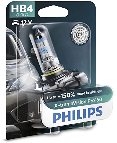 Philips X-Tremevision Pro150 Hb4 Lampadina Fari Auto +150%, Blister Singolo