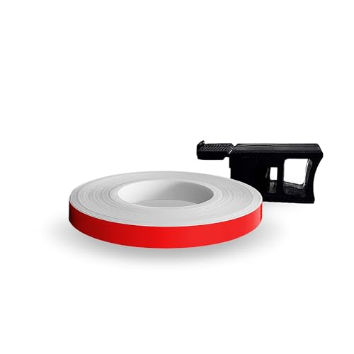 Wheel Stripes Strisce Adesive Per Cerchi Moto Con Applicatore, Rosso Race, 7 Mm X 7 Mt